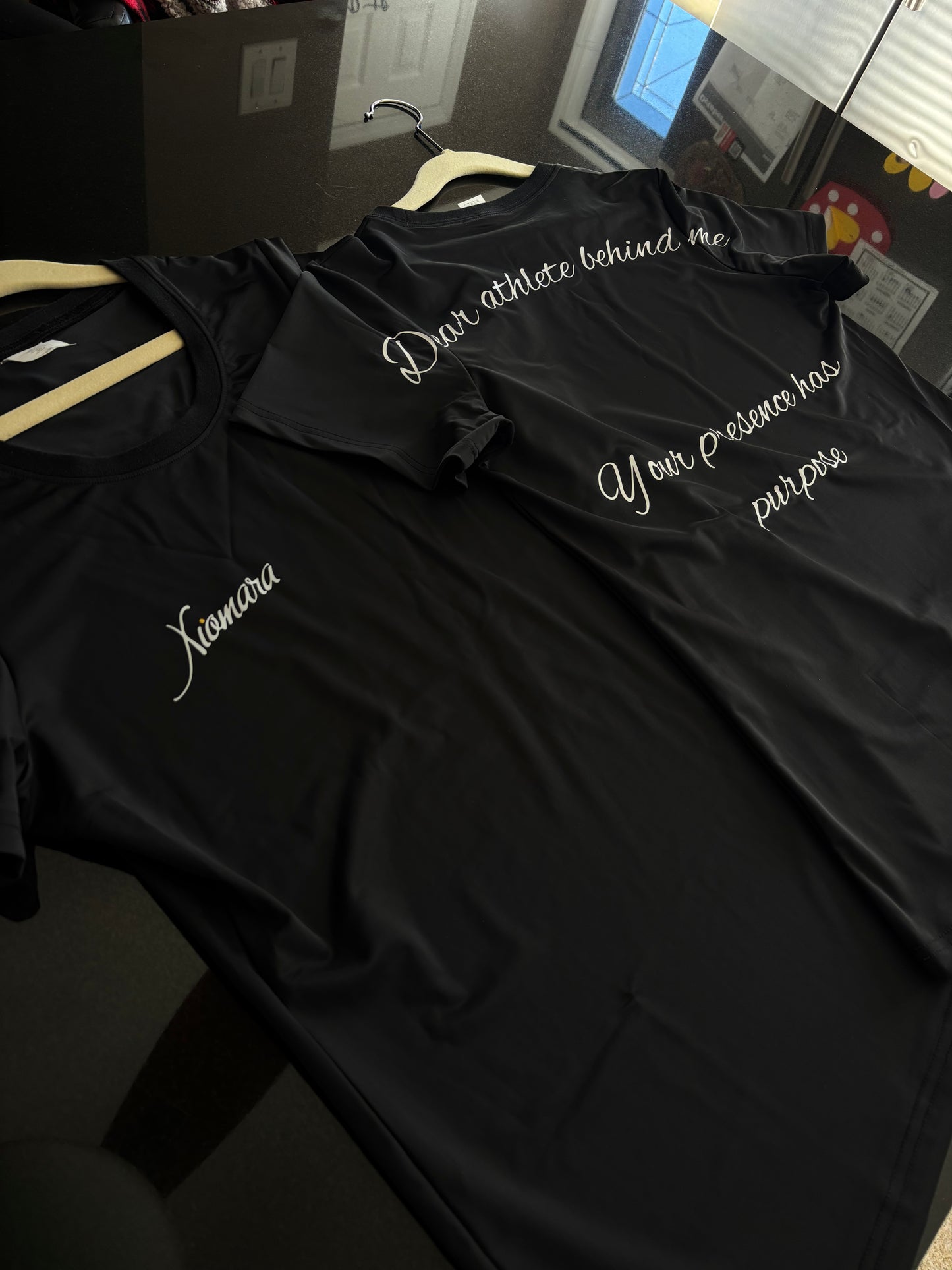 Womens black short sleeve shirt